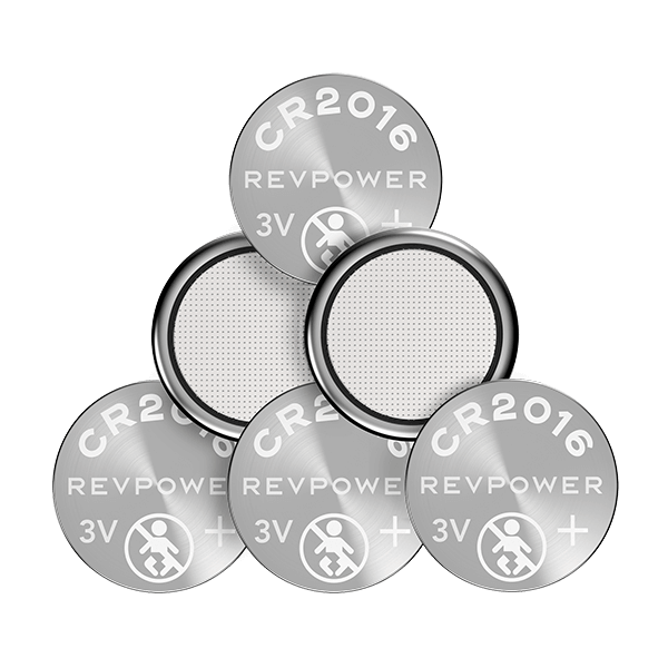 REVPOWER CR2016 LITHIUM COIN BATTERY - 6 pack