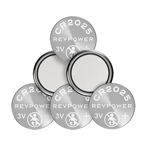 REVPOWER CR2025 LITHIUM COIN BATTERY - 6 pack