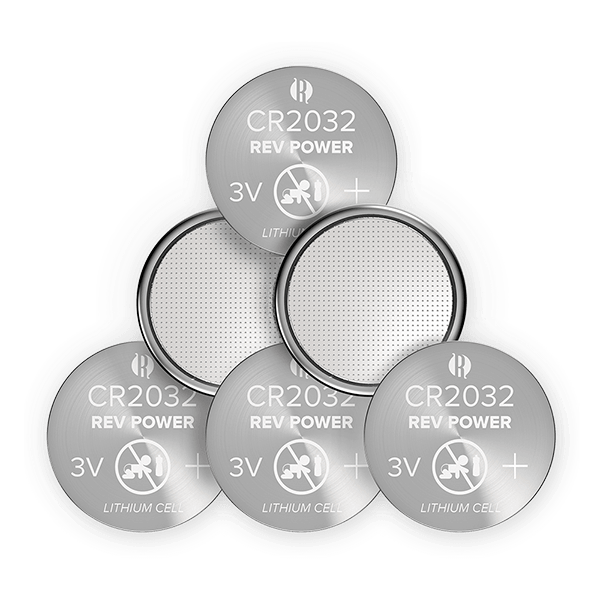 REVPOWER CR2032 LITHIUM COIN BATTERY - 6 pack